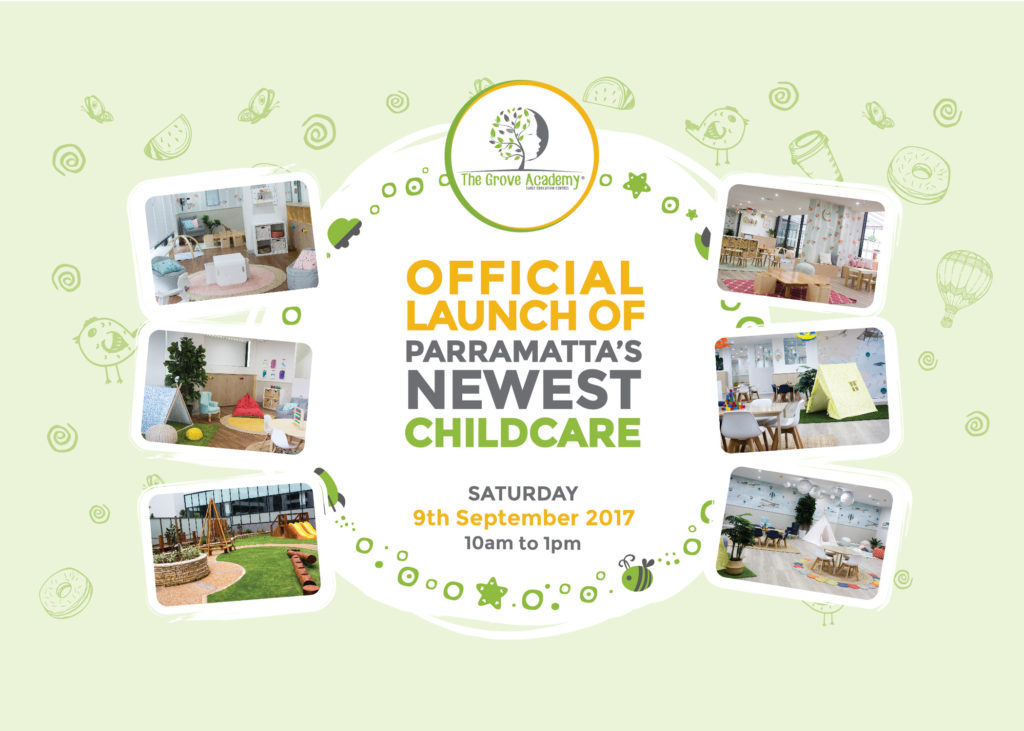 Parramatta Childcare Centre Official Launch Flyer